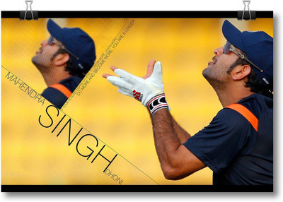 

Aabhaas M S Dhoni Wall Poster Fine Art Print(12 inch X 18 inch, Rolled)