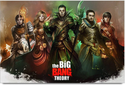 

Akhuratha The Big Bang Theory Fine Quality Wall Poster Paper Print(12 inch X 18 inch, Rolled)