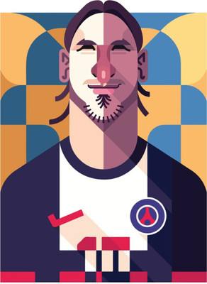 

Aabhaas Zlatan Ibrahimovic Wall Poster Fine Art Print(12 inch X 18 inch, Rolled)