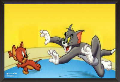 

Akhuratha Tom and Jerry Fine Quality Wall Poster Paper Print(12 inch X 18 inch, Rolled)