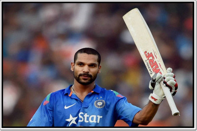 

Aabhaas Shikhar Dhawan Wall Poster Fine Art Print(12 inch X 18 inch, Rolled)
