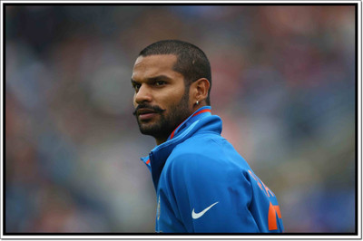 

Aabhaas Shikhar Dhawan Wall Poster Fine Art Print(12 inch X 18 inch, Rolled)
