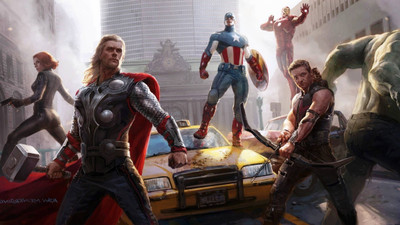 

Akhuratha Avengers Fine Quality Wall Poster Paper Print(12 inch X 18 inch, Rolled)