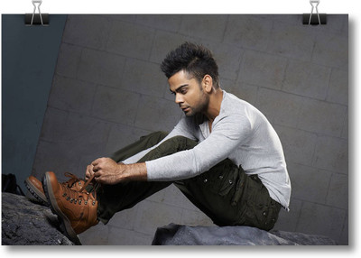 

Aabhaas Virat Kohli Wall Poster Fine Art Print(12 inch X 18 inch, Rolled)