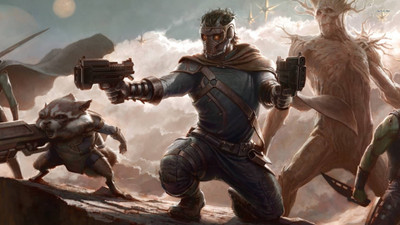 

Akhuratha Guardians of the Galaxy Fine Quality Wall Poster Paper Print(12 inch X 18 inch, Rolled)