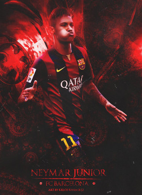 

Neymar Fine Quality Sports Wall Poster Fine Art Print(12 inch X 18 inch, Rolled)