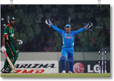 

Aabhaas M S Dhoni Wall Poster Fine Art Print(12 inch X 18 inch, Rolled)