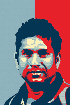 

Aabhaas Sachin Tendulkar Wall Poster Fine Art Print(12 inch X 18 inch, Rolled)