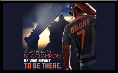 

Aabhaas M S Dhoni Wall Poster Fine Art Print(12 inch X 18 inch, Rolled)