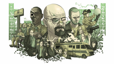 

Aabhaas Breaking Bad Wall Poster Fine Art Print(12 inch X 18 inch, Rolled)