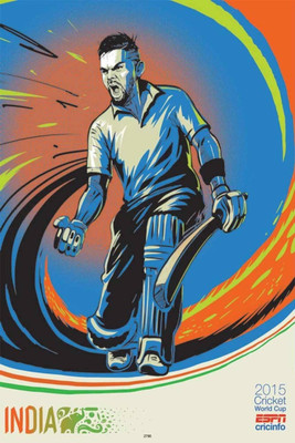 Aabhaas Virat Kohli Wall Poster Fine Art Print(12 inch X 18 inch, Rolled)