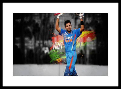 

Aabhaas Virat Kohli Wall Poster Fine Art Print(12 inch X 18 inch, Rolled)