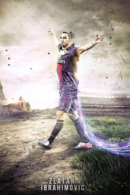 

Aabhaas Zlatan Ibrahimovic Wall Poster Fine Art Print(12 inch X 18 inch, Rolled)