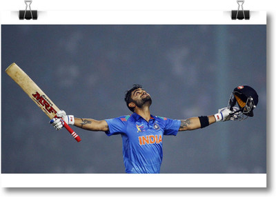 

Aabhaas Virat Kohli Wall Poster Fine Art Print(12 inch X 18 inch, Rolled)