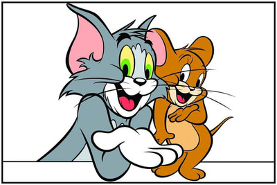 

Akhuratha Tom and Jerry Fine Quality Wall Poster Paper Print(12 inch X 18 inch, Rolled)