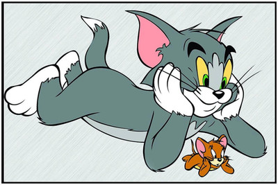 

Akhuratha Tom and Jerry Fine Quality Wall Poster Paper Print(12 inch X 18 inch, Rolled)