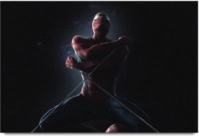 

Akhuratha Spiderman Fine Quality Wall Poster Paper Print(12 inch X 18 inch, Rolled)