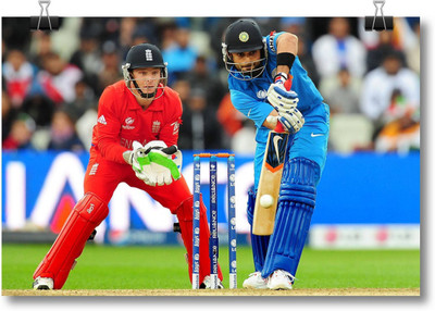 

Aabhaas Virat Kohli Wall Poster Fine Art Print(12 inch X 18 inch, Rolled)