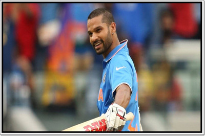 

Aabhaas Shikhar Dhawan Wall Poster Fine Art Print(12 inch X 18 inch, Rolled)
