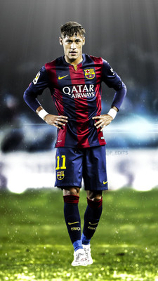 

Neymar Fine Quality Sports Wall Poster Fine Art Print(12 inch X 18 inch, Rolled)