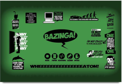 

Akhuratha The Big Bang Theory Fine Quality Wall Poster Paper Print(12 inch X 18 inch, Rolled)