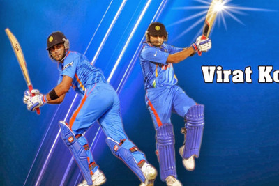 

Aabhaas Virat Kohli Wall Poster Fine Art Print(12 inch X 18 inch, Rolled)