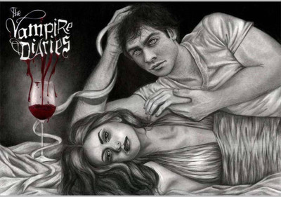 

Akhuratha The Vampire Diaries Fine Quality Wall Poster Paper Print(12 inch X 18 inch, Rolled)