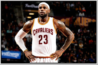Aabhaas Lebron James Wall Poster Fine Art Print(12 inch X 18 inch, Rolled)
