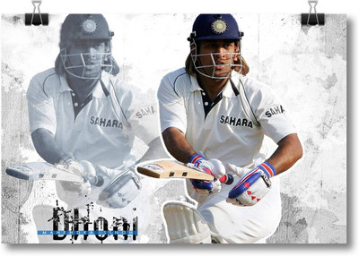 

Aabhaas M S Dhoni Wall Poster Fine Art Print(12 inch X 18 inch, Rolled)