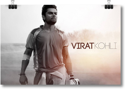 

Aabhaas Virat Kohli Wall Poster Fine Art Print(12 inch X 18 inch, Rolled)