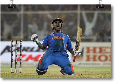 

Aabhaas Yuvraj SIngh Wall Poster Fine Art Print(12 inch X 18 inch, Rolled)