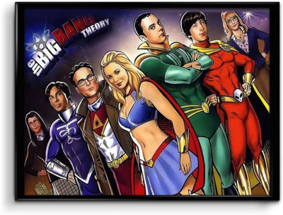 

Akhuratha The Big Bang Theory Fine Quality Wall Poster Paper Print(12 inch X 18 inch, Rolled)