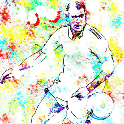 

Aabhaas Zinedine Zidane Wall Poster Fine Art Print(12 inch X 18 inch, Rolled)