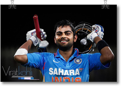 

Aabhaas Virat Kohli Wall Poster Fine Art Print(12 inch X 18 inch, Rolled)