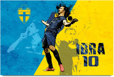 

Aabhaas Zlatan Ibrahimovic Wall Poster Fine Art Print(12 inch X 18 inch, Rolled)