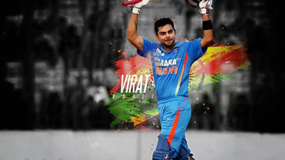 

Aabhaas Virat Kohli Wall Poster Fine Art Print(12 inch X 18 inch, Rolled)