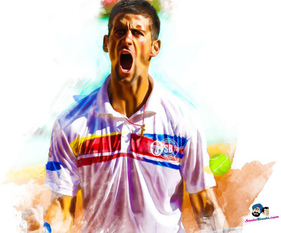 

Novak Djokovic Fine Quality Sports Wall Poster Fine Art Print(12 inch X 18 inch, Rolled)