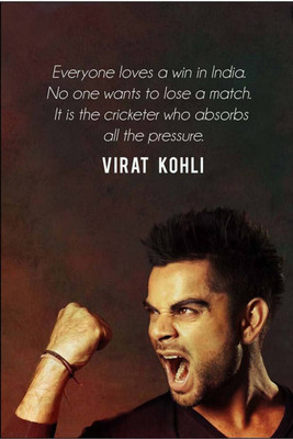 

Aabhaas Virat Kohli Wall Poster Fine Art Print(12 inch X 18 inch, Rolled)