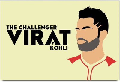 

Aabhaas Virat Kohli Wall Poster Fine Art Print(12 inch X 18 inch, Rolled)