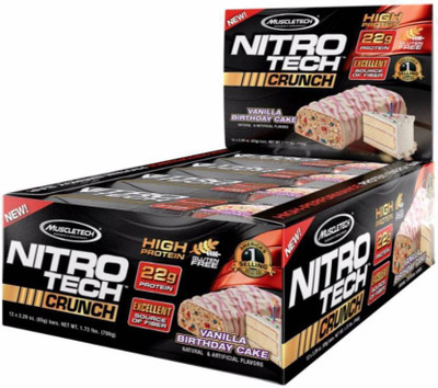 

Muscletech Nitrotech Crunch Protein Bars(780 g, Vanilla Birthday Cake)