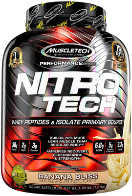 

Muscletech Performance Series Nirotech Whey Protein(1.81 kg, Banana Bliss)