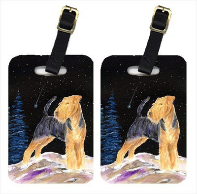 

Caroline's Treasures SS8464BT Starry Night Welsh Terrier Luggage Tags Luggage Tag(Multicolor)