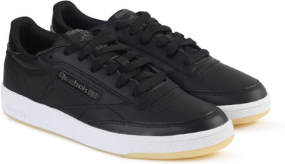 

REEBOK CLUB C 85 LTHR Tennis Shoes For Women(Black, Black/white/ice