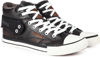 

British Knights ROCO Mid Ankle Sneaker For Men(Brown, White, Dk brown