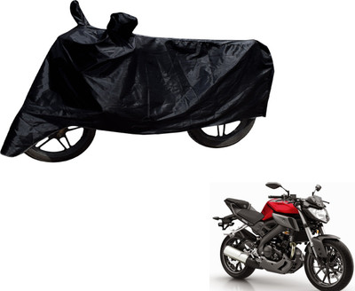 MOCKHE Two Wheeler Cover for Suzuki(Gixxer, Black)