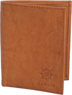 

Rabela Men Tan Genuine Leather Card Holder(16 Card Slots)