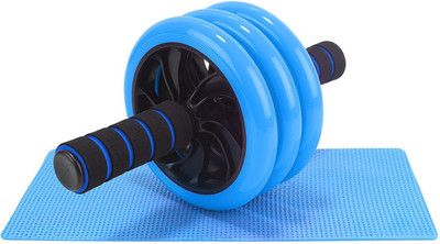 

FITSY Triple Wheel AB Roller Exerciser with Knee Mat, 1 Piece, Blue Ab Exerciser(Blue)