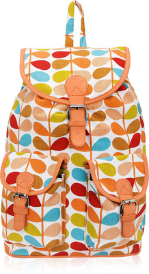 

Kleio Stylish Printed Canvas Backpack for College Girls / Women 19 L Backpack(Multicolor), Pink