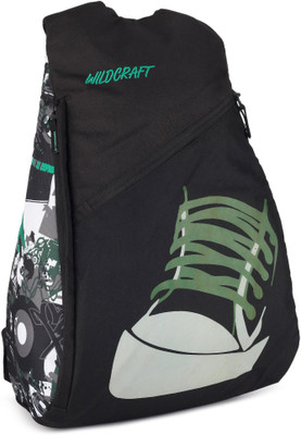 

Wildcraft Wiki Hoodie Print 28 L Backpack(Black, Green)