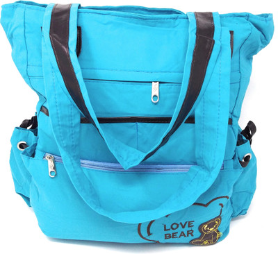 

Shoppers Planet blue-lovebear-shopping-bag Multipurpose Bag(Blue, 15 inch)